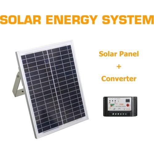 20W 17V Poly Solar Panel with Converter for DC24V Swing Gate Sliding Door Automation System Solar Energy Conversion Backup Power