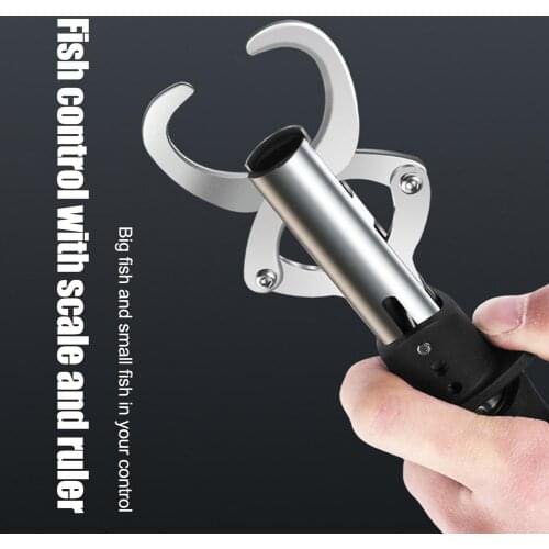 Fish Lip Grabber Tool Set Stainless steel hole fish Control Fish Clamp Devices tainless steel Lures Fishing Lip Gripper Holder