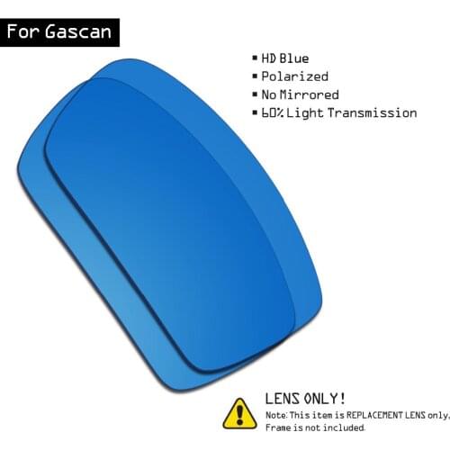 SmartVLT Sunglasses Replacement Lenses for Oakley Gascan - HD Blue