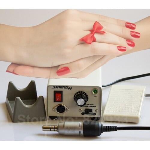Dental Lab, Nail Art Micromotor Strong 90 with SDE-E102S E-type Motor ONLY suit for Straight and Contra Angle Heads,110V/220V