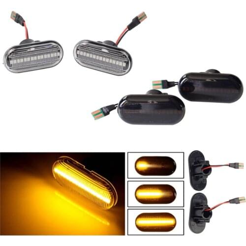 2x LED Dynamic Side Marker Turn Signal Light For Opel Movano Vivaro Nissan Interstar Primastar Kubistar Smart Fortwo For Renault