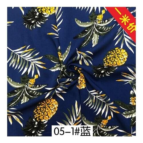 Rayon fabric dark floral printed fabric dress fabricLFCK080104