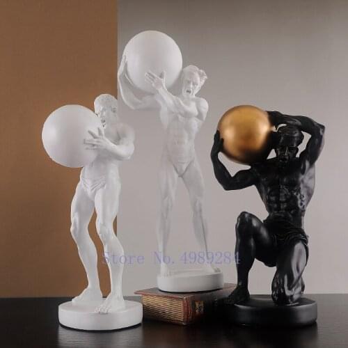 Creative Resin Abstract Character Sculpture Crafts Decorative Ornaments Miniature Figurines Home Decoration Accessories