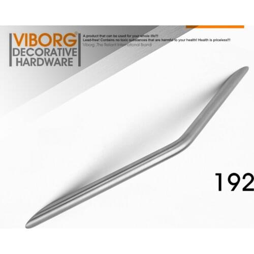 VIBORG Deluxe 192mm Solid 304 Stainless Steel Modern Kitchen Cabinet Cupboard Door Handles Pull Drawer Pulls Handle, SV725