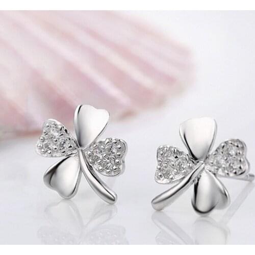 1 Pair Womens Silver Plated Ms Earrings Jewelry Fine Jewelry