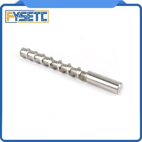 1pc 8x82MM Ceramic Mud Powder Extruder Micro Screw Throat Feed Rod Hardened Steel 304 Stainless Steel Feed Rod 3D Printer Parts