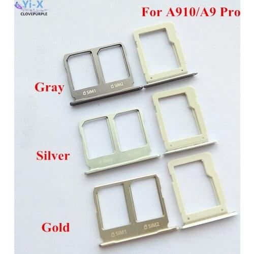 5Sets/Lot SIM Card Tray Slot Holder Adapter + Micro SD Card Holder For Samsung Galaxy A9 2016 A910 A9 Pro