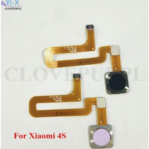 5PCS/Lot Fingerprint Sensor Home Return Key Menu Button Flex Cable Ribbon for Xiaomi 4S Mi4S Mi 4S