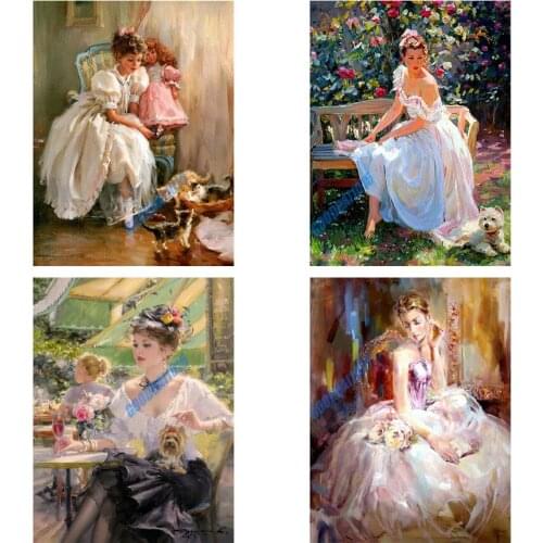 5D Diamond Painting Beauty Portrait DIY Square/Round Diamond Embroidery Full Mosaic Cross Stitch Kits Home Decoration Cuadros