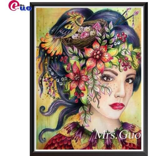 5d Diy Diamond Painting Fantasy Summer Fairy Girl Cross Stitch Diamond Embroidery Flower Mosaic Handmade Picture Of Rhinestones