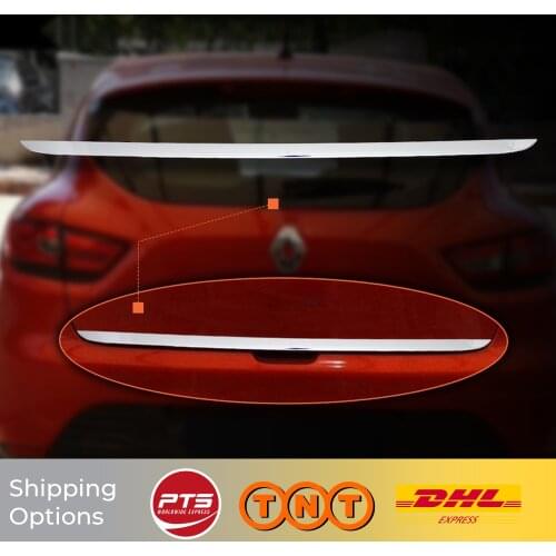 For Renault Clio 4 HB 2012 2013 2014 2015 2016 2017 2018 Car Accessories ABS Chrome Trunk Bottom Lath Body Molding Moulding Trim