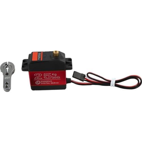 25KG Digital Servo Full Metal Gear High Torque Waterproof for RC Car Crawler Robot Control Angle 270