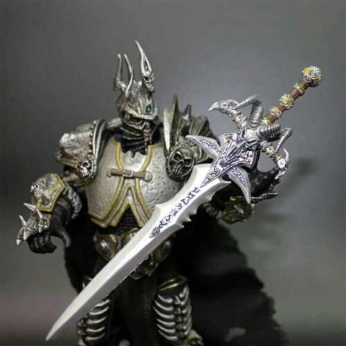 World of Warcraft PVC Action Figure Toy WOW Lich King-arthas Death Knight Sylvanas Dolls Collectible Model Game Figure Toys Gift
