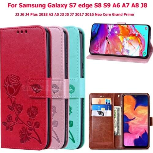 For Samsung Galaxy S7 Edge S8 S9 A6 A7 A8 J8 J2 J6 J4 Plus 2018 A3 A5 J3 J5 J7 2017 2016 Neo Core Grand Prime Flip Phone Case