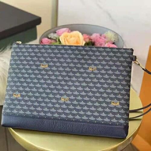 Mens Clutch Bag Faure Le Handbag Genuine Leather Zipper Wallet Business Hand Clutch Wristlet Purse for Men