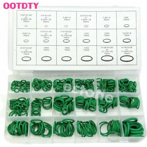 High Quality 270Pcs 18 Sizes O-ring Kit Green Metric O ring Seals Nitrile Rubber G08 Whosale&DropShip