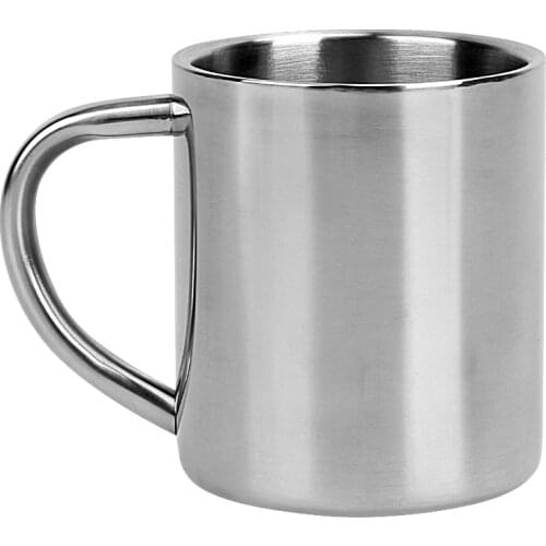 220ml Stainless Steel Mug Student Double Wall Mugs Travel Tumbler Coffee Tea Mugs Drinkware Handle Travel Cups