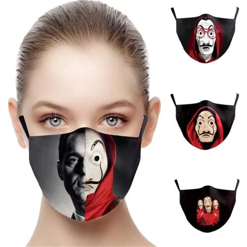 NEW Fashion Movie Series HouseofPaper Adult Mask Women Men Unisex Face-Protection Cycling Spots Party Masks Halloween Cospaly