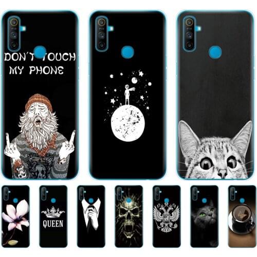 For Realme C3 Case Soft Silicon TPU Back cover For OPPO Realme C3 RMX2020 C 3 Protective Coque Capa Funda 6.5inch black