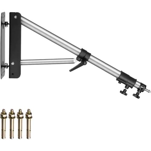 Neewer Wall Mounting Boom Arm with Triangle Base for Photography Studio Video Strobe Light Monolight Softbox Umbrella Reflector