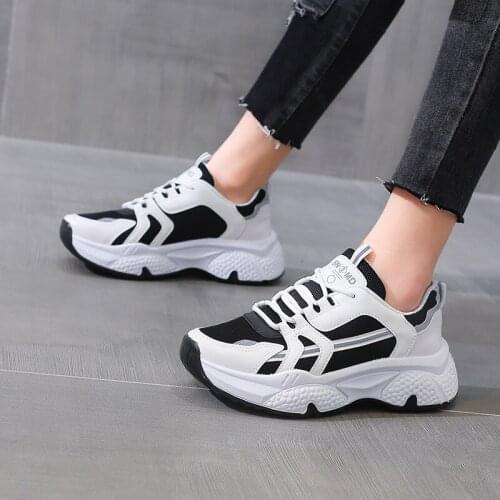 New fashion outdoor sports mesh non-slip leisure sports womens shoes old shoes running fitness street style womens shoes