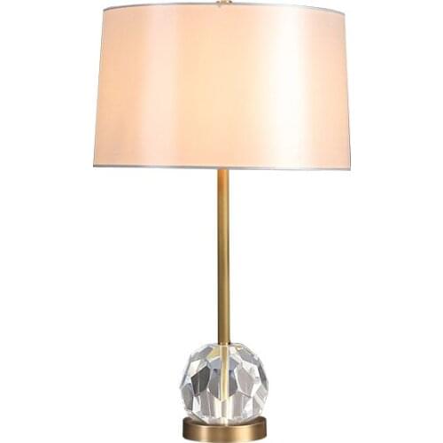 All copper postmodern nordic bedside counter lamp living room bedroom study simple atmosphere home table lamp