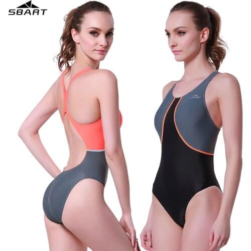 SBART new ladies one-piece swimsuit sports swimwear competitive quick-drying X backless swimsuit sexy beach thong swimsuit