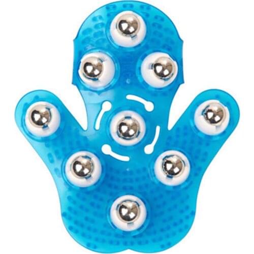 Roller Ball Body Massage Glove Anti-Cellulite Muscle Pain Relief Relax Massager For Neck Back Shoulder Buttocks Massage Tools