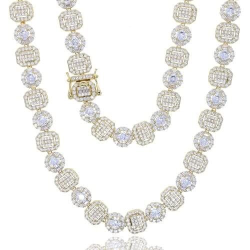 41cm Goth Chains Tennis Necklace Zirconia Stones Chain Necklaces For Women Engagement Wedding Party Choker Jewelry Accessory