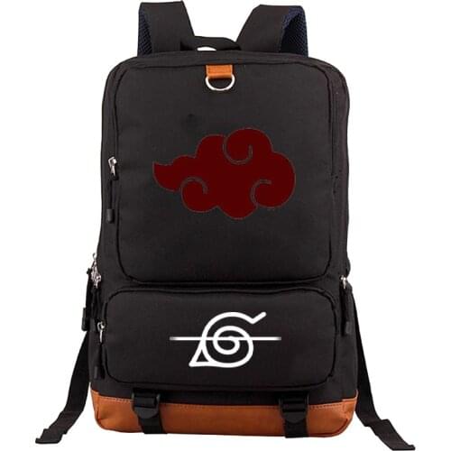 6color Anime Naruto School Bag Canvas Satchel Backpacks Cosplay Cartoon Bags Travel Rucksack Purse for boy girl