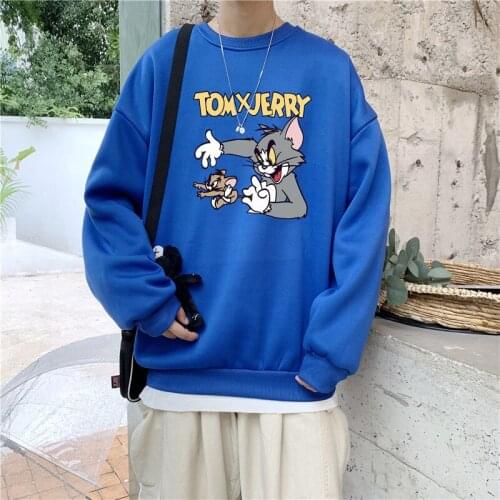 Men O-neck Sweatshirt Loose Couple Wear Spring Autumn Student Thin Casual Fashion Plus size 5XL