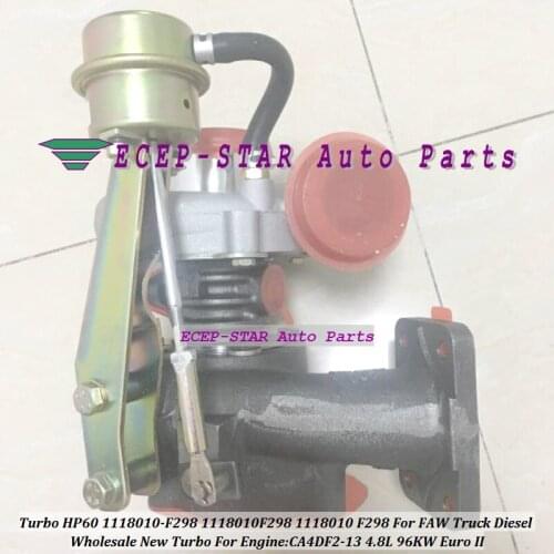 Tiao Turbo HP60 1118010-F298 1118010F298 1118010 F298 Turbocharger For FAW Truck Diesel CA4DF2-13 4.8L 96KW Euro II
