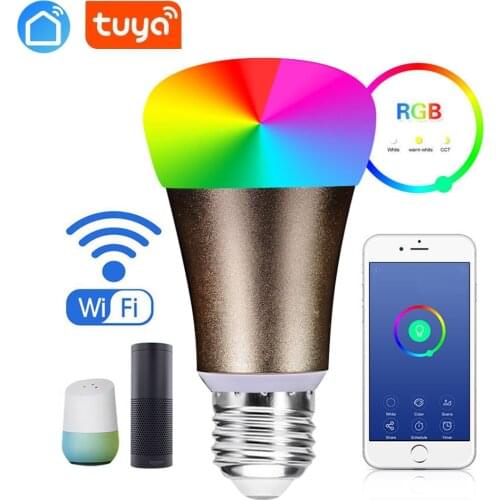 Tuya app high quality WiFi voice remote control light magic RGB LED light switch smart LED light bulb switch
