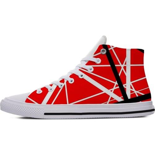 Van EVH 5150 STRIPES Halen Harajuku Lightweight High Top Canvas Shoes Men Women Casual Breathable Sneakers