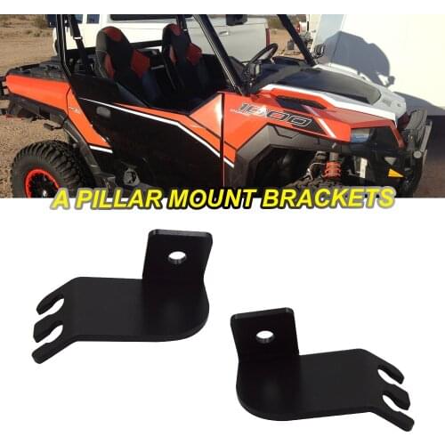 Wsen For Polaris General 2016-2019 Front Pillar Roll Cage Cube Light Mounting Bracket