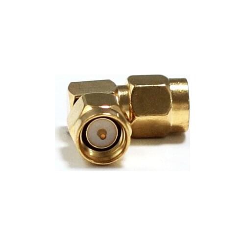 1PC SMA Male Plug switch Male Plug RF Coax Adapter convertor Right Angle Goldplated NEW wholesale