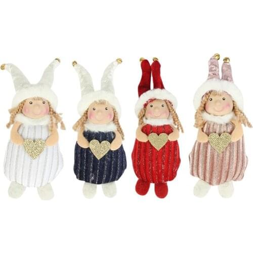4pcs Christmas Ornaments Toy Dolls Door Tree Hanging Gift Christmas Decoration Xmas Ornament