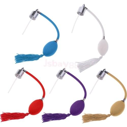 5PCS Vintage Refillable Perfumes Bottle Tube with Spray Atomizer Bulb 18mm Perfect Gift for your Friends