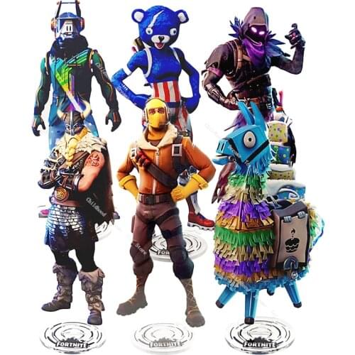 21cm Fortnite Game Anime Figure Model Card Toys Acrylic Material Peripheral Toys Children Gift Computer desk Ornament Decoration