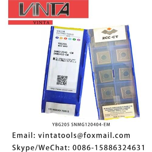 Free shipping high quality YBG202 YBG205 SNMG120404-EM cnc carbide turning inserts
