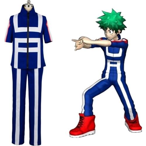 Boku no Hero Academia My Hero Academia Izuku Midoriya Training Suit Cosplay Costume Full Set Men Women Custom Made for Party