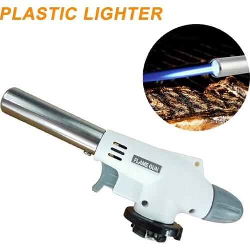 Butane Gas Torch Flame Gun Blowtorch Cooking Soldering Autolgnition Gas-burner Lighter For Kithcn BBQ Hiking Camping 05