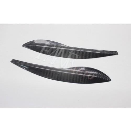 Carbon Fiber Headlight Cover Eyelids Eyebrows for Honda FIT Jazz 2009-2013