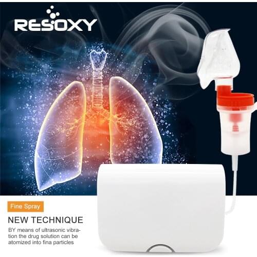 Portable Home Nebulizer Machine 43.5dB Quiet Piston air compressor Micro medical Nebulizer Machine