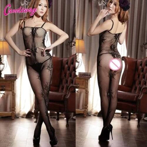 Hot Black Fishnet Female Porn Wear Slutty Sexy Bodysuit Clothes Erotic Lingerie Sexy Body Stocking Women Erotica Bodystockings