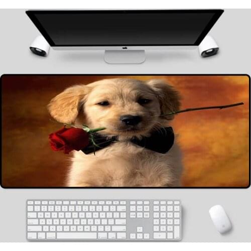 Mairuige Exquisite cute animal pattern mouse pad multi size selection puppy pattern table mat home office non-slip keyboard pad