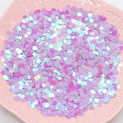 KSCRAFT 5mm Sakura Shape Sequins PVC Flat for DIY Card Making Craft Color Collection
