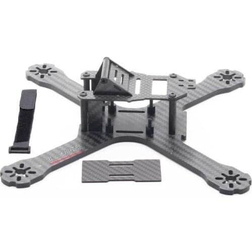 QAV-X 210 214mm pure carbon fiber cross racing quadcopter X210 quadcopter frame w/ 4mm arms For FPV racing drone