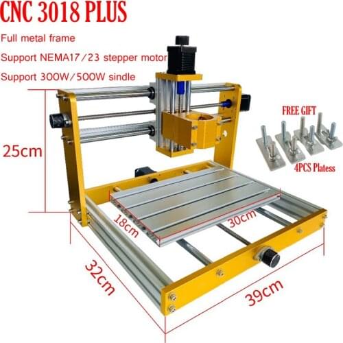 Laser CNC Frame 3018 Plus 52mm Diameter Spindle Holder Engraver Frame with Nema17 Stepper Motor 42HS48mm 3pcs for DIY Hobby Use