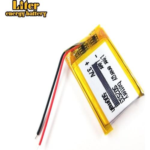 Liter energy battery 3.7V 500mAh 502533 plug Lithium Polymer Li-Po Rechargeable Battery For MP3 MP4 MP5 Lithium polymer battery